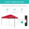 Best Choice Products 10x10ft Easy Setup Pop Up Canopy w/ 1-Button Setup, Wheeled Case, 4 Weight Bags